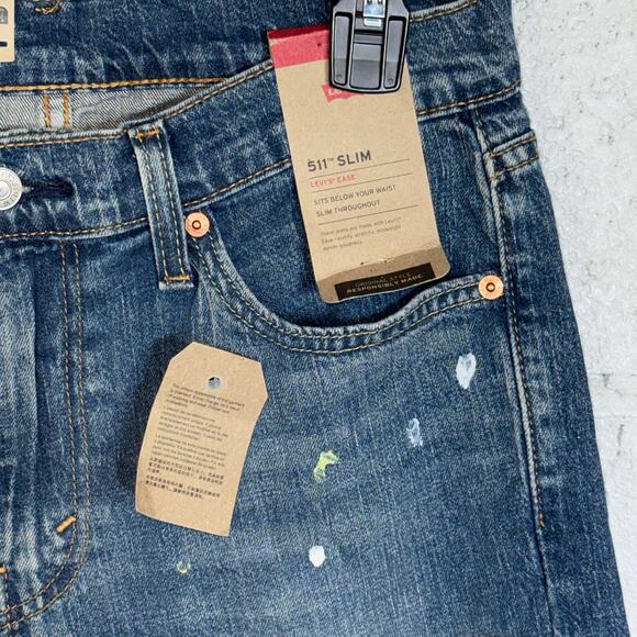 Levi's Men's 511 Slim-Fit Stretch Eco Ease Jeans - Leafy Seadragon Dx 31X32 $70 - Picture 7 of 8